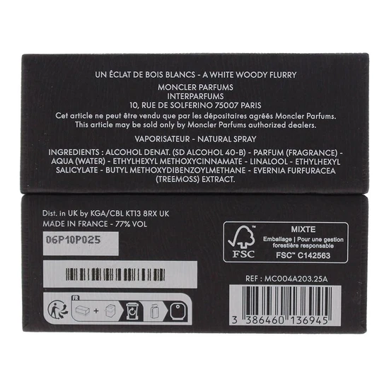 Moncler Haute Montagne Un Eclat De Bois Blanes Eau De Parfum 200ml