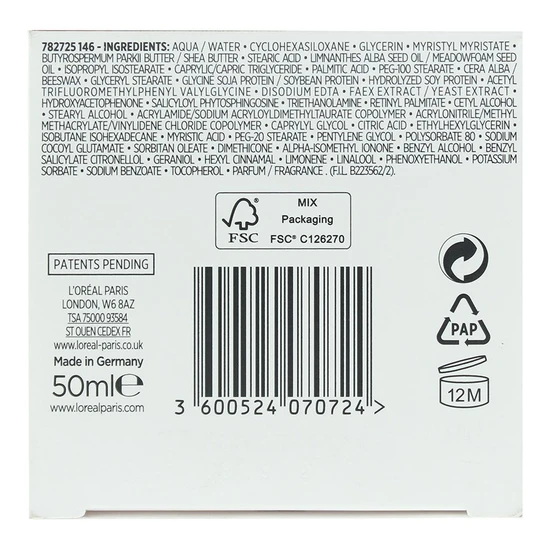 L'Oreal Paris Revitalift Hydrating Face Cream Day 50ml