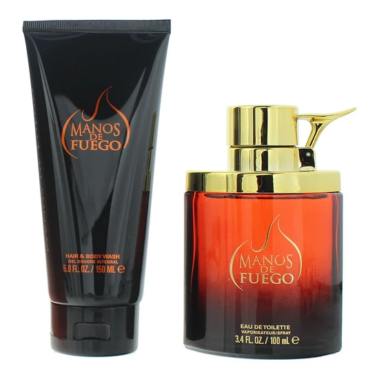Manos De Fuego Caliente Gift Set Eau De Toilette 100ml + Hair & Body Wash 150ml