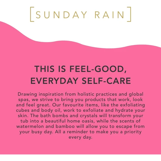 Sunday Rain Rose Exfoliating Cubes 150g