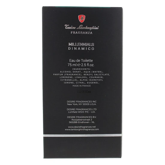 Lamborghini Millennials Dynamico Eau De Toilette 75ml