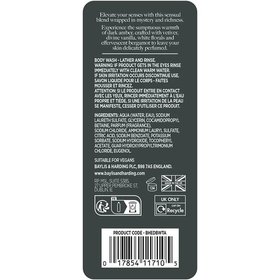 Baylis & Harding Twilight Amber Luxury Body Wash 400ml