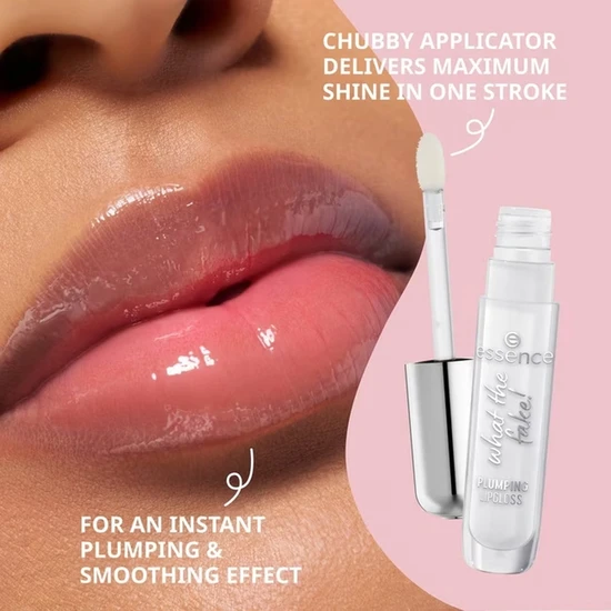 essence What The Fake! Plumping Lip Gloss 102 Pink About It