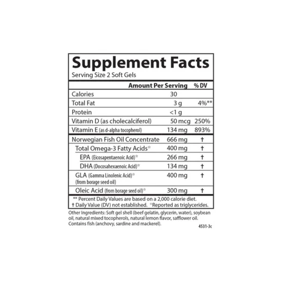 Carlson Labs Inflammation Balance Softgels 90 Soft Gels