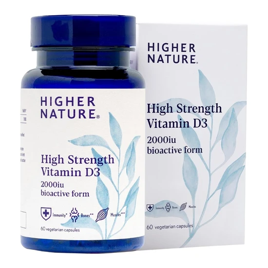 Higher Nature Vitamin D3 2000iu Vegicaps 60