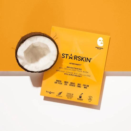 STARSKIN After Party Brightening Bio-Cellulose Second Skin Face Mask