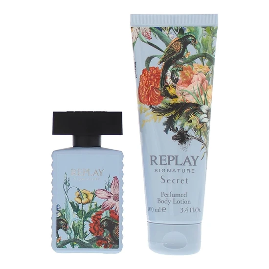 Replay Signature Secret Eau De Toilette Gift Set 30ml Eau De Toilette + 100ml Body Lotion