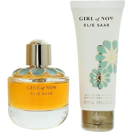 Elie Saab Girl Of Now Gift Set 50ml Eau De Parfum + 75ml Body Lotion