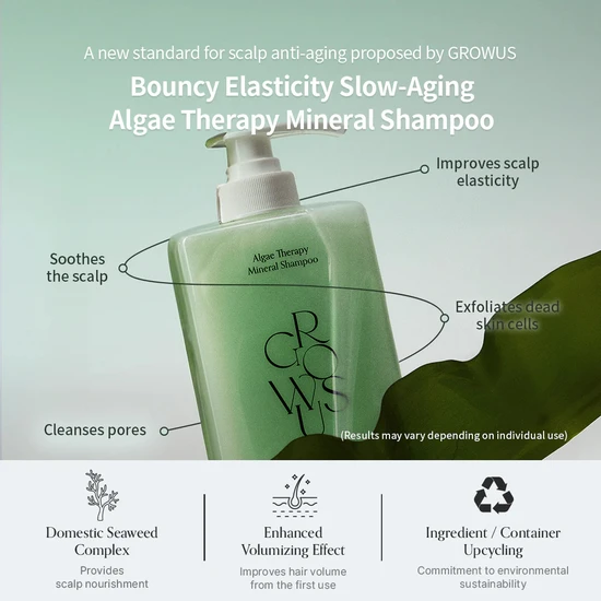 GROWUS Algae Therapy Mineral Shampoo 500ml