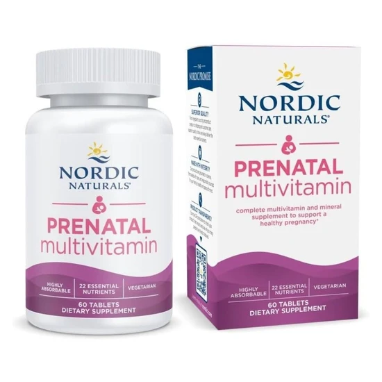 Nordic Naturals Prenatal Multivitamin Tablets 60 Tablets