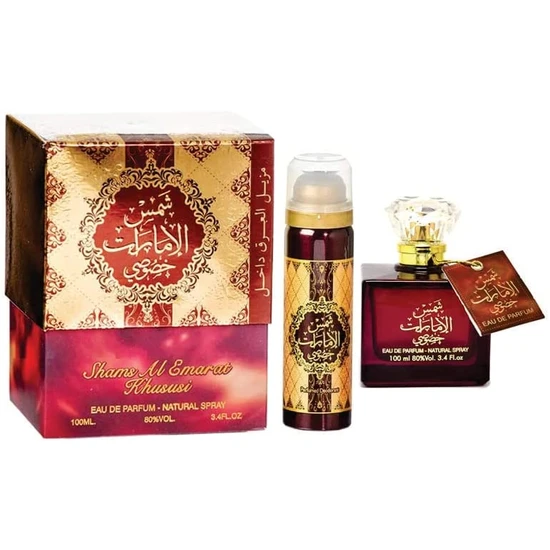 Ard Al Zaafaran Shams Emarat Khususi Perfume Eau De Parfum With Body Deodorant 100ml