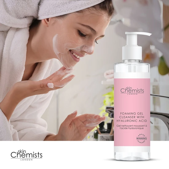 skinChemists Foaming Gel Cleanser With Hyaluronic Acid 200ml