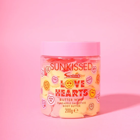 Sunkissed X Love Hearts Butter Whip Body Butter Pineapple Smoothie 200g