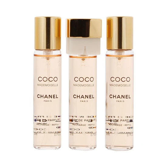 CHANEL Coco Mademoiselle Eau De Parfum Twist & Spray 3 x 20ml Refills