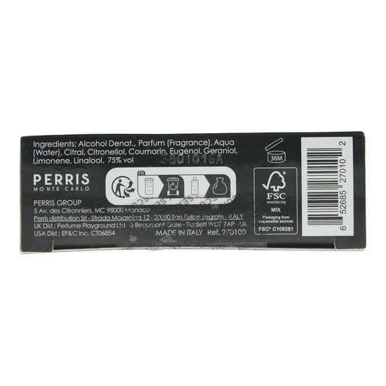 Perris Monte Carlo Patchouli Nosy Be Eau De Parfum 100ml