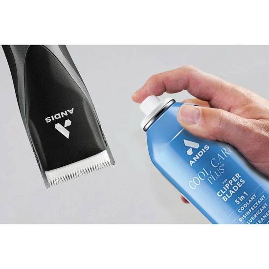 Andis Cool Care Plus Cleaner Spray For Clipper Blades Trimmer 5 In 1 Formula 439 g