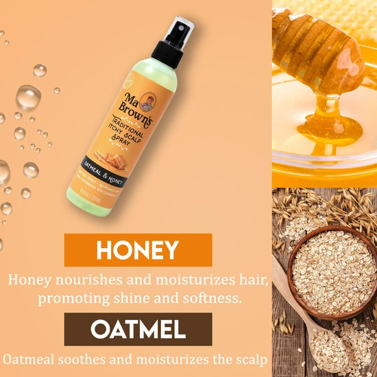 Ma Browns Traditional Itchy Scalp Spray With Oatmeal & Honey 237ml