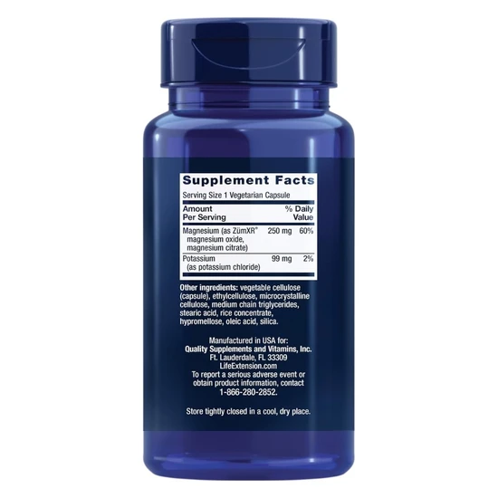 Life Extension Potassium With Extend-Release Magnesium 60 Veg Caps