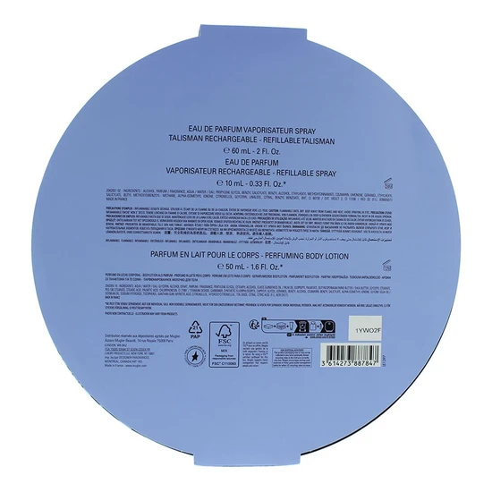 Mugler Alien Eau De Parfum 60ml, Body Lotion 50ml + Eau De Parfum 10ml Gift Set 60ml