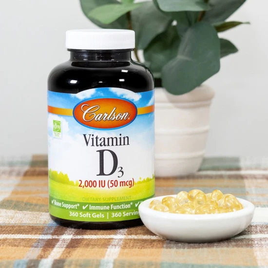 Carlson Labs Vitamin D3 2000iu 360 Softgels