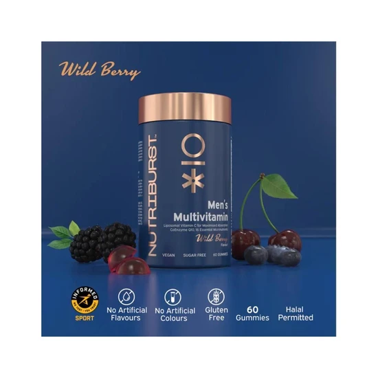 Nutriburst Men's Multivitamin Gummies 60 Gummies