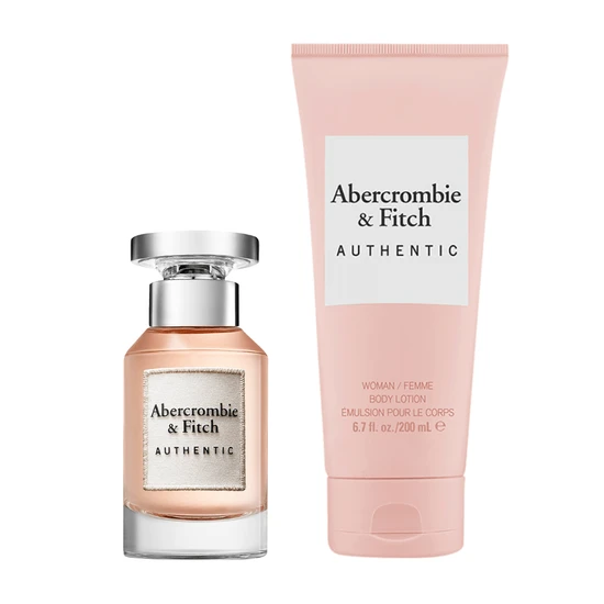 Abercrombie & Fitch Authentic Woman Women's Perfume Gift Set 50ml Eau De Parfum + 200ml Body Wash