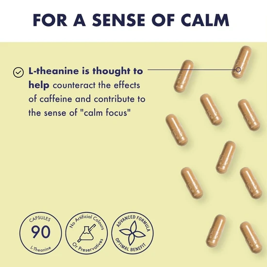Higher Nature L-Theanine Vegan Capsules 90 Capsules