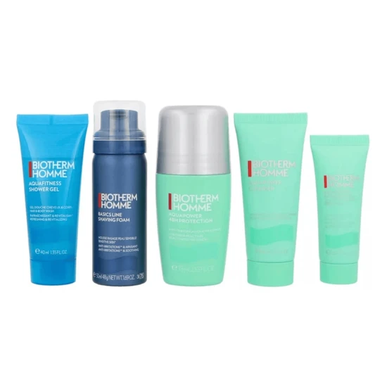 Biotherm Aquapower Set Cleanser 40ml + Shower Gel 40ml + Shaving Foam 50ml + Deodorant 75ml + Advanced Gel 20ml