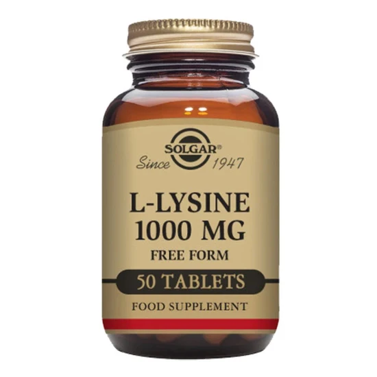 Solgar L-Lysine 1000mg Tablets 50 Tablets