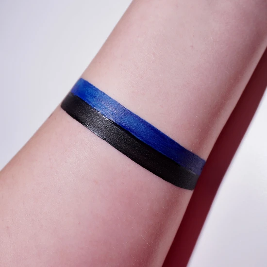 Glisten Cosmetics Emperor Blue & Black Split Liner Eyeliner Small - 3g