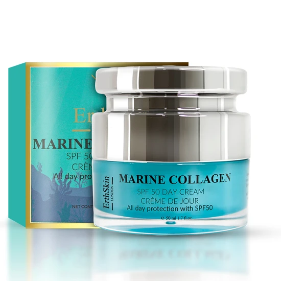 Erth Skin London Retinol Serum + Marine Collagen Night Cream + Marine Collagen SPF 50 Day Cream 30ml + 50ml + 50ml