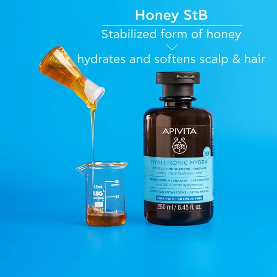 APIVITA Hyaluronic Hydra Moisturising Shampoo For Fine Hair 250ml