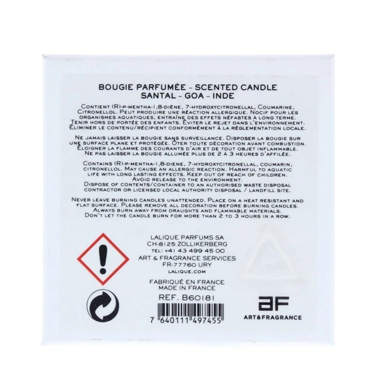 Lalique Candle Santal Goa