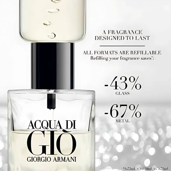 Giorgio Armani Acqua Di Gio Eau De Toilette 150ml - Refill