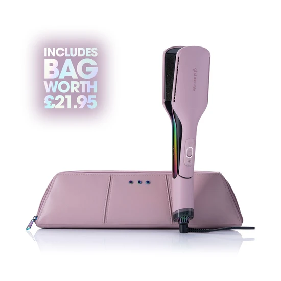 ghd Duet Style Limited Edition Hot Air Styler In Transcendent Pink With Matching Heat-Resistant Bag & Mat