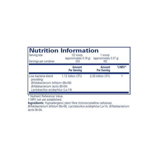 Pure Encapsulations ProFlora 123 dairy-free 60g