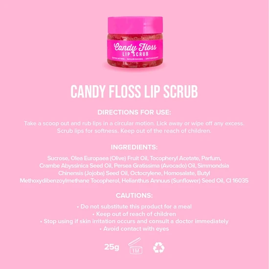 Give Me Candy Floss Sugar Lip Scrub