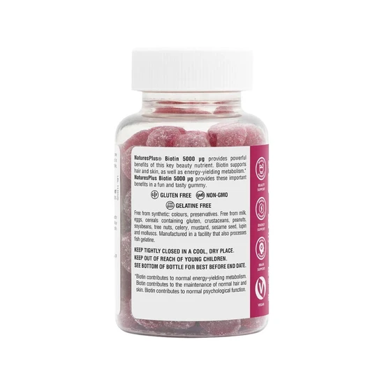 Nature's Plus Biotin 5000ug Gummies 60 Gummies
