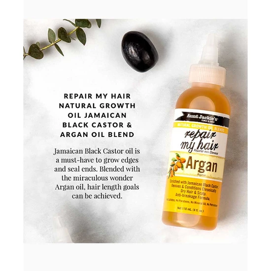 Aunt Jackie's Repair My Hair Argan Natural Growth Oil 118ml