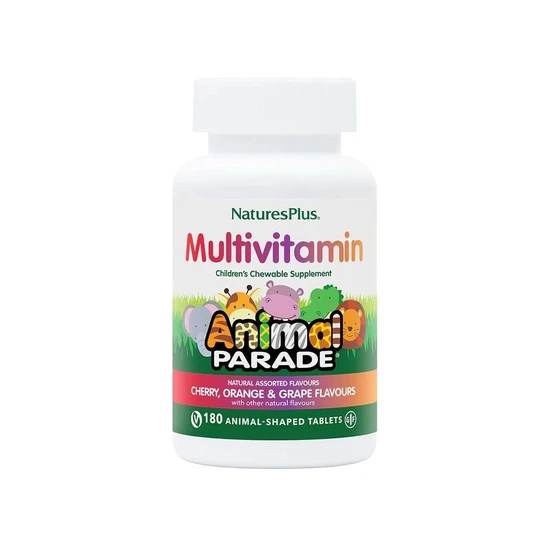 Nature's Plus Natures Plus Animal Parade Assorted Flavour Chewables 180 Chewables