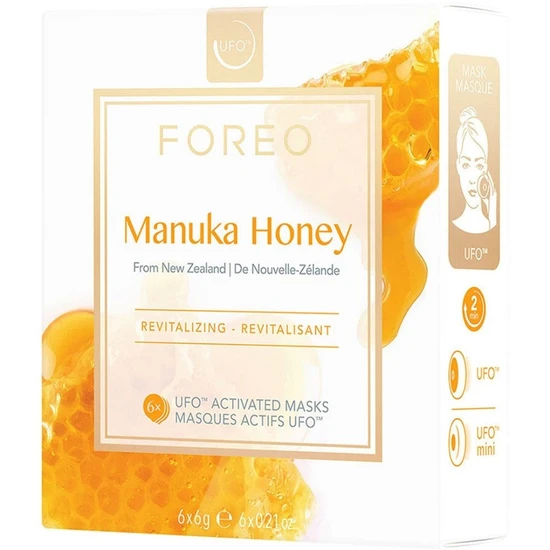 FOREO UFO Manuka Honey Revitalising Face Mask Pack Of 6