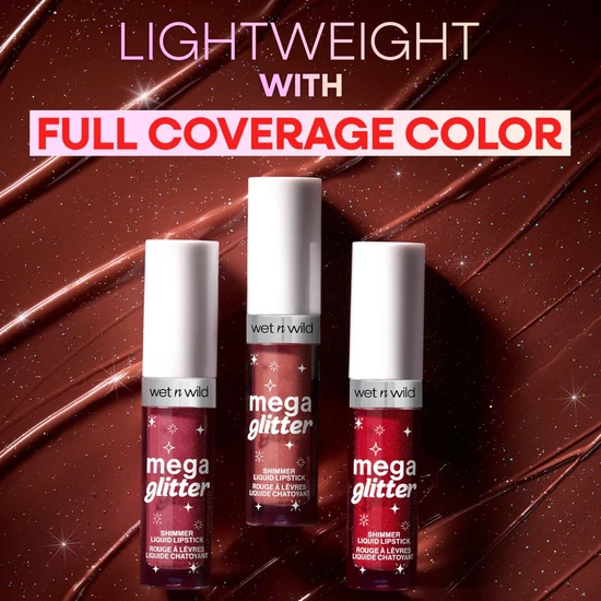 Wet N Wild Mega Glitter Shimmer Liquid Lipstick Hear Me Out