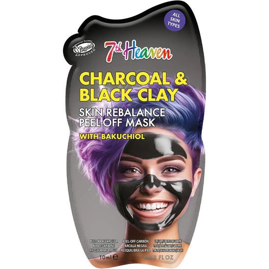 Montagne Jeunesse Charcoal & Black Clay Skin Rebalance Peel Off Mask 10ml