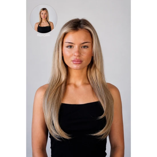 LullaBellz 18" Hidden Halo Straight Hair Extensions 1 Piece