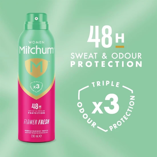 Mitchum Women Flower Fresh Anti-Perspirant & Deodorant Spray 200ml