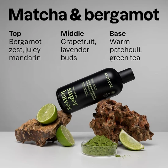 Attitude Super Leaves Men 2-In-1 Fortifying Shampoo & Conditioner Matcha & Bergamot 415ml