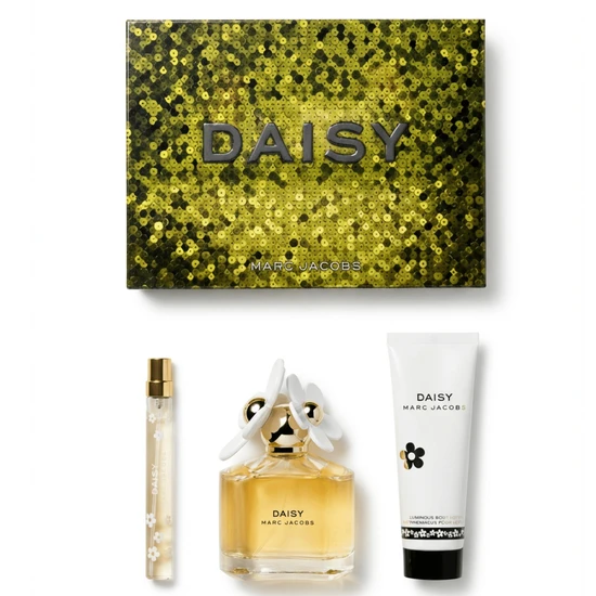 Marc Jacobs Daisy Eau De Toilette 100ml, 10ml + Body Lotion 75ml Gift Set 100ml