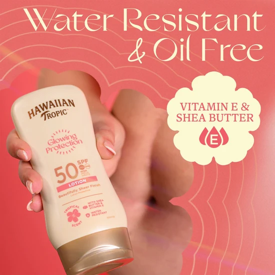 Hawaiian Tropic Glowing Protection Sunscreen Lotion SPF 50 170ml