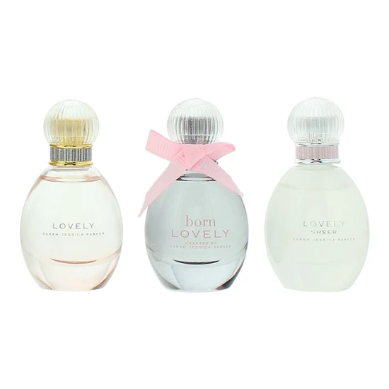 Sarah Jessica Parker Lovely Gift Set 10ml Lovely Sheer Eau De Parfum + 10ml Born Lovely Eau De Parfum + 10ml Lovely Eau De Parfum