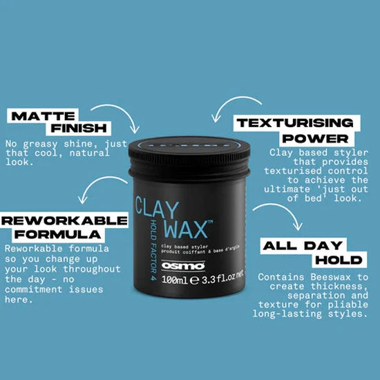 Osmo Clay Wax Hold Factor 4 100ml